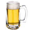 Glass Beer Glasses with Handle Heavy Bottom Beer Mugs with Thump Rest JS2015