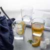 Old Fashioned Glass Square Bottom Rocks Whiskey Glasses Heavy Glass Clear Whisky Tumblers JS1016-2/3