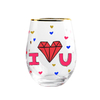 Old Fashion 20oz Stemless Red Wine Glasses 