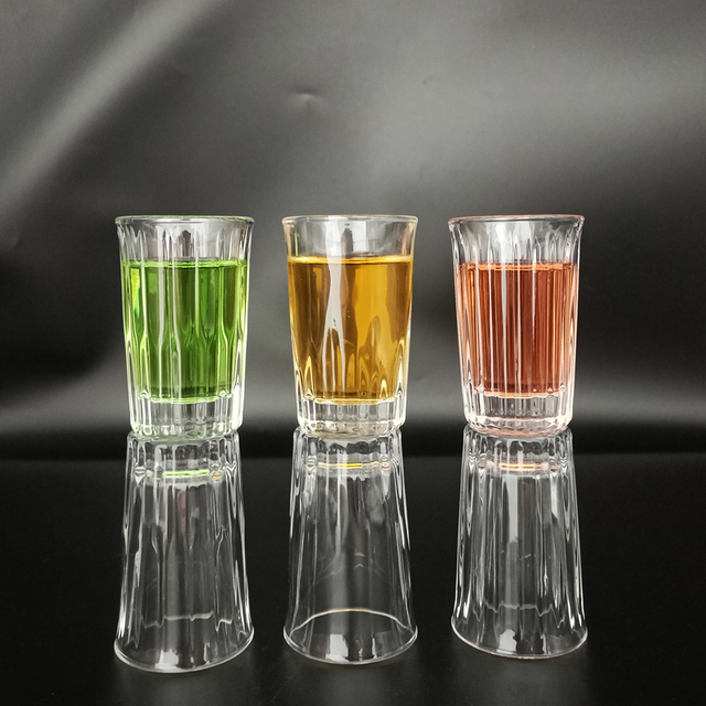 Long Drink Shot Glasses Clear Fluted 1.5 Oz Party Cups Shooters Catering Bar Gift Set