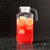1.8L Glass Pitcher Water Glass Jug with Lid Juice Jugs