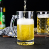 Heavy Duty Beer Glass Mug 16oz and 30oz Glass Beer Stein Tall Drinking Glass Beverage Mug JS2002