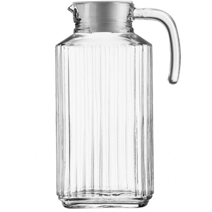 1.8L Glass Pitcher Water Glass Jug with Lid Juice Jugs
