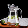 Plain Glass Pitcher 1.3L Water Glass Jug with Lid Juice Jugs 