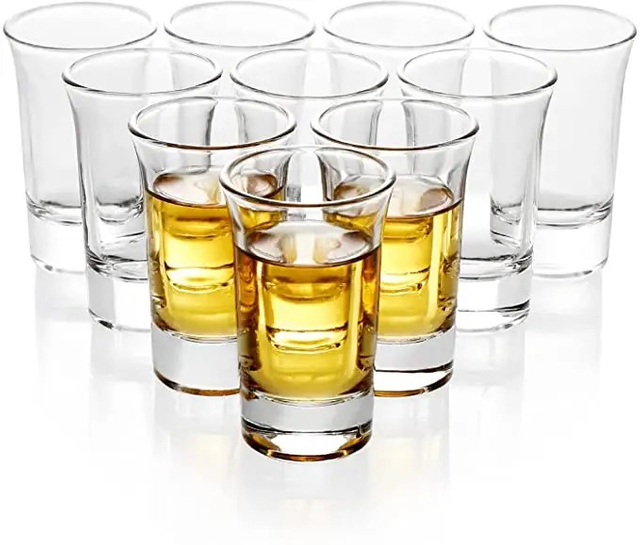 Classical Shot Glasses Clear 1.5 Oz One shot drink cups JS1097