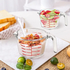 3 Glass Measuring Cups Set 1000,500,250 ml borosilcate scale glass cups JS5124-1/2/3