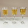 Diamond Fashioned Clear Red/White Wine Glasses 10oz Stemed Glass JS3257-1/2/3