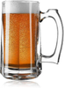 Glass Beer Glasses with Handle Heavy Bottom Beer Mugs with Thump Rest JS2015