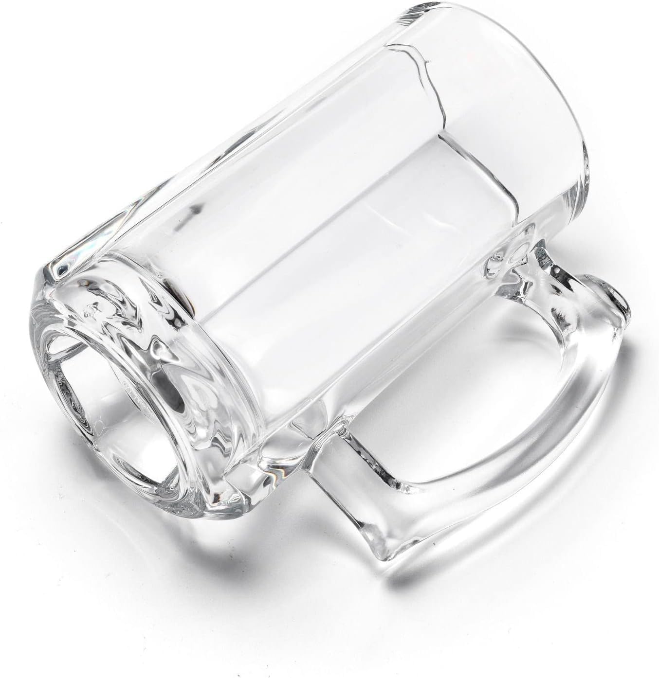 Various types of glass mugs